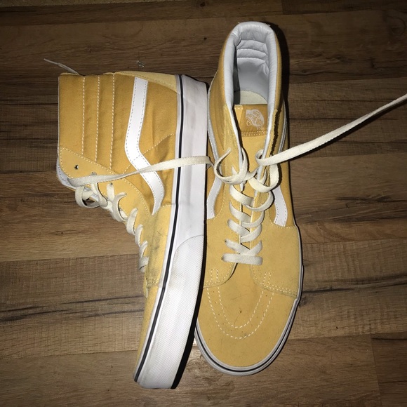 Vans men’s yellow Sk8-hi size 12 - Picture 2 of 3